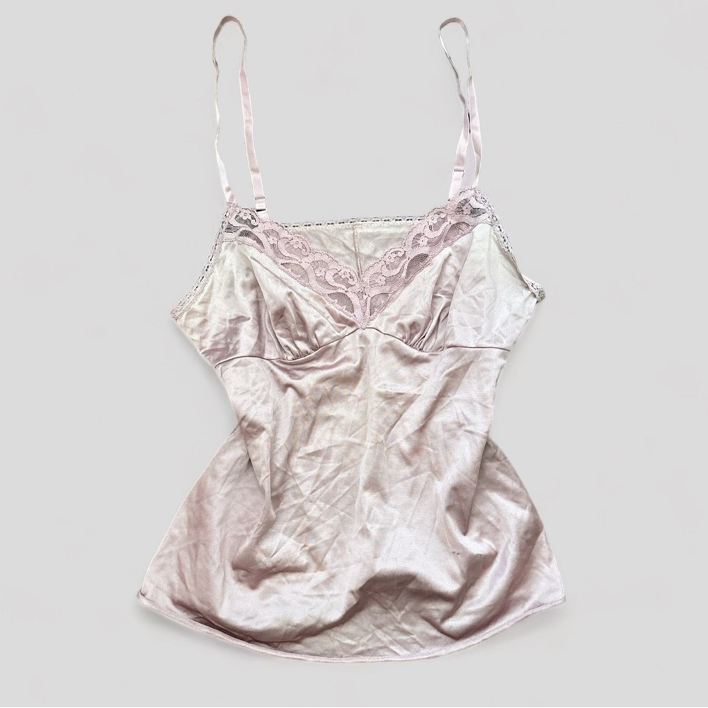 vintage light purple cami lace top - size 32